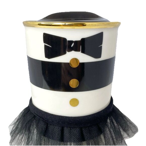 2013 Starbucks Alice + Olivia Tuxedo Tutu Ceramic Travel Mug Cup 12oz Dancer - Picture 4 of 11